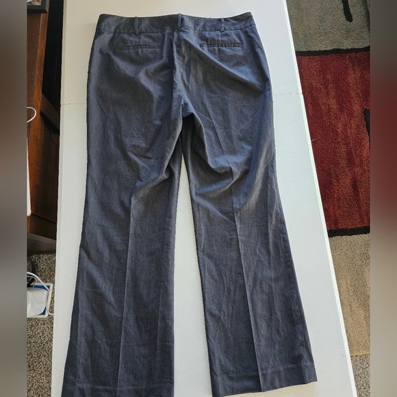 Talbots Pants Womens Sz 16 Gray Signature Dress Straight 38x32 Mid Rise - Picture 9 of 10